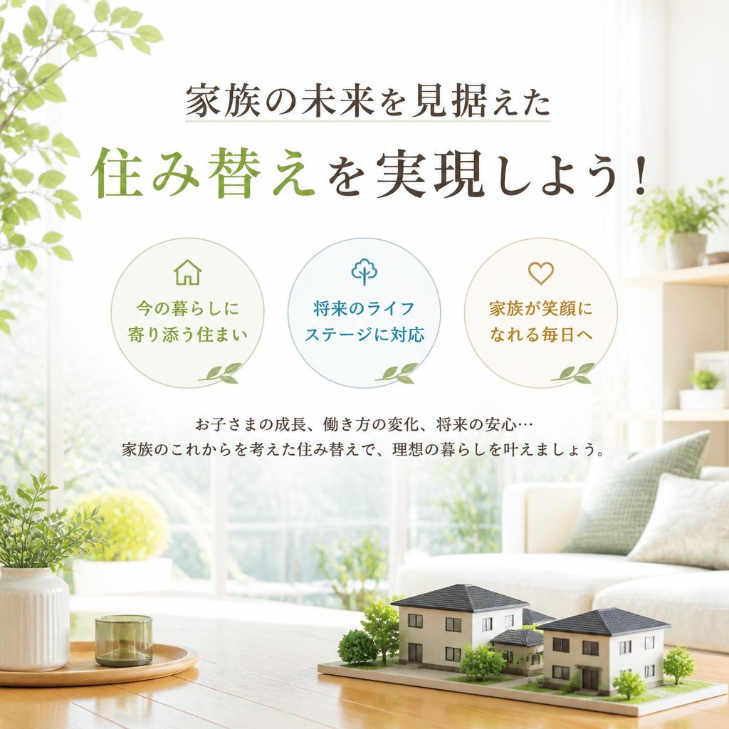 家族の未来を見据えた住み替えを実現しよう！