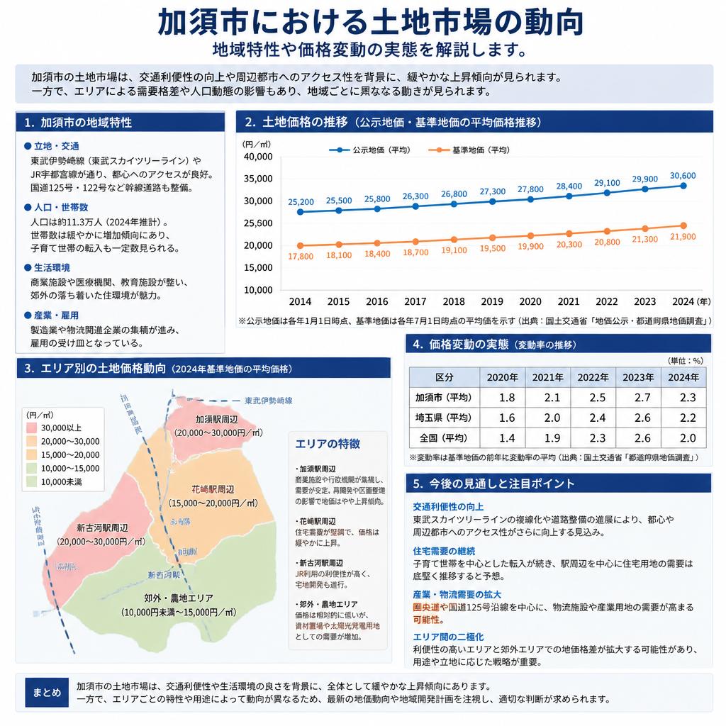加須市の土地市場の現状