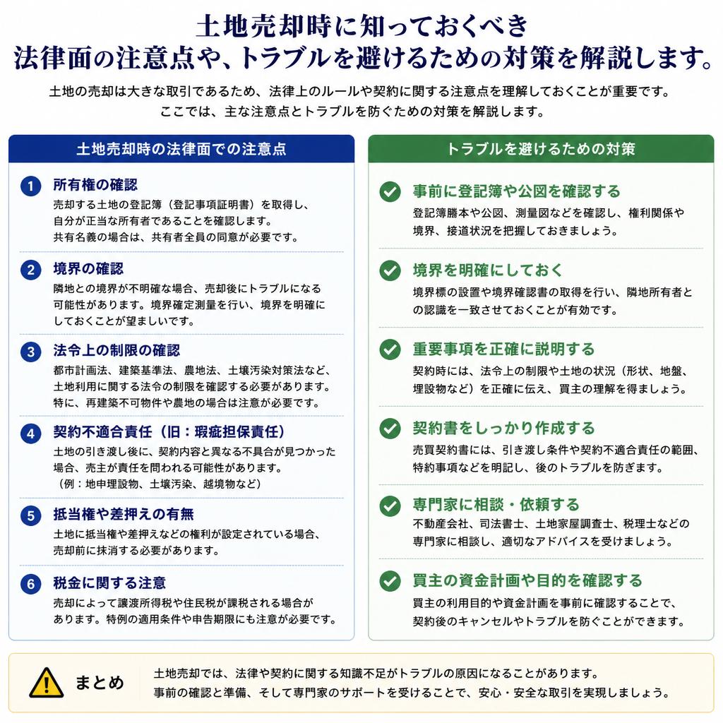 売却時の注意点
