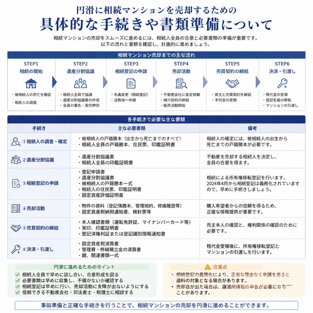 相続マンションの売却手続き