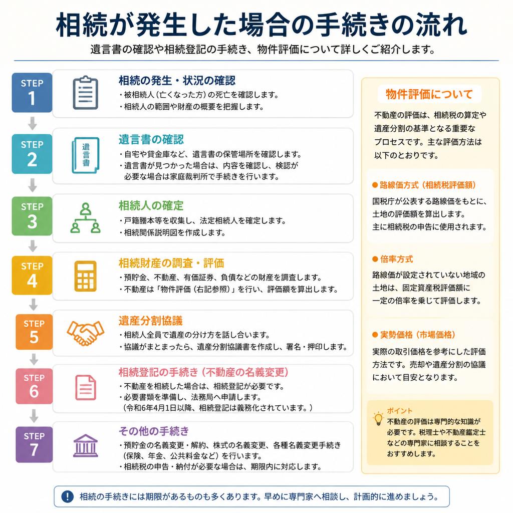 2. 不動産相続の流れ
