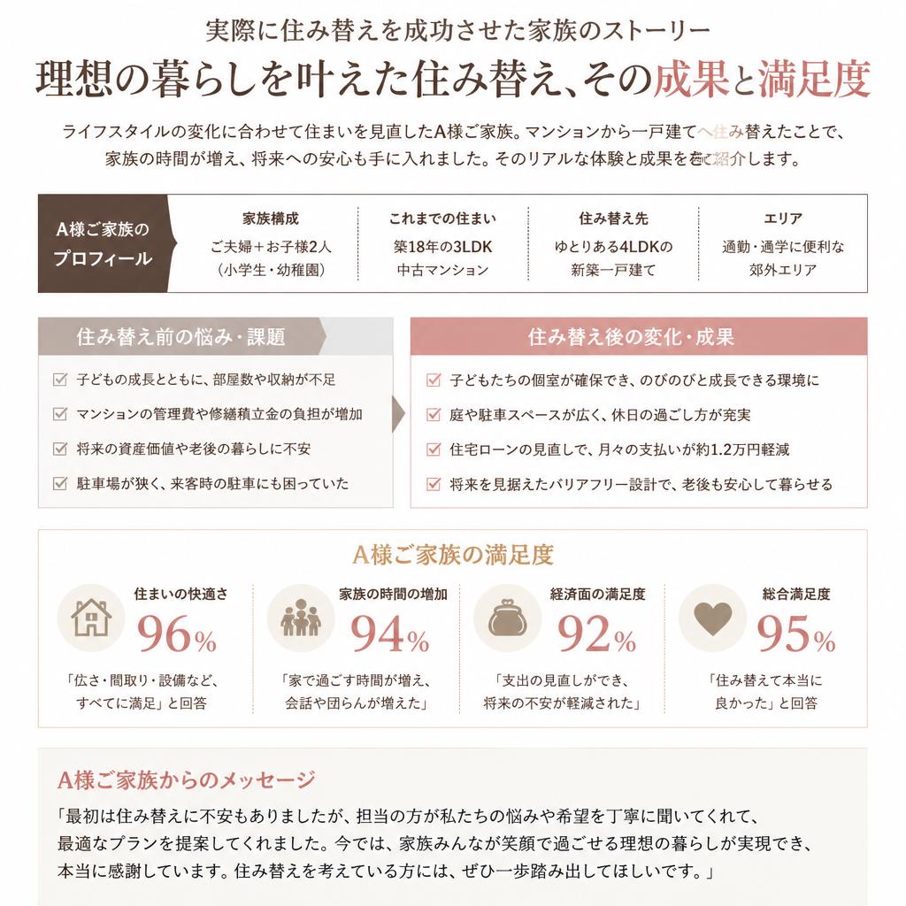 具体的な住み替え成功事例