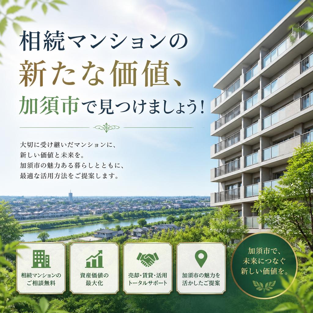相続マンションの新たな価値、加須市で見つけましょう！