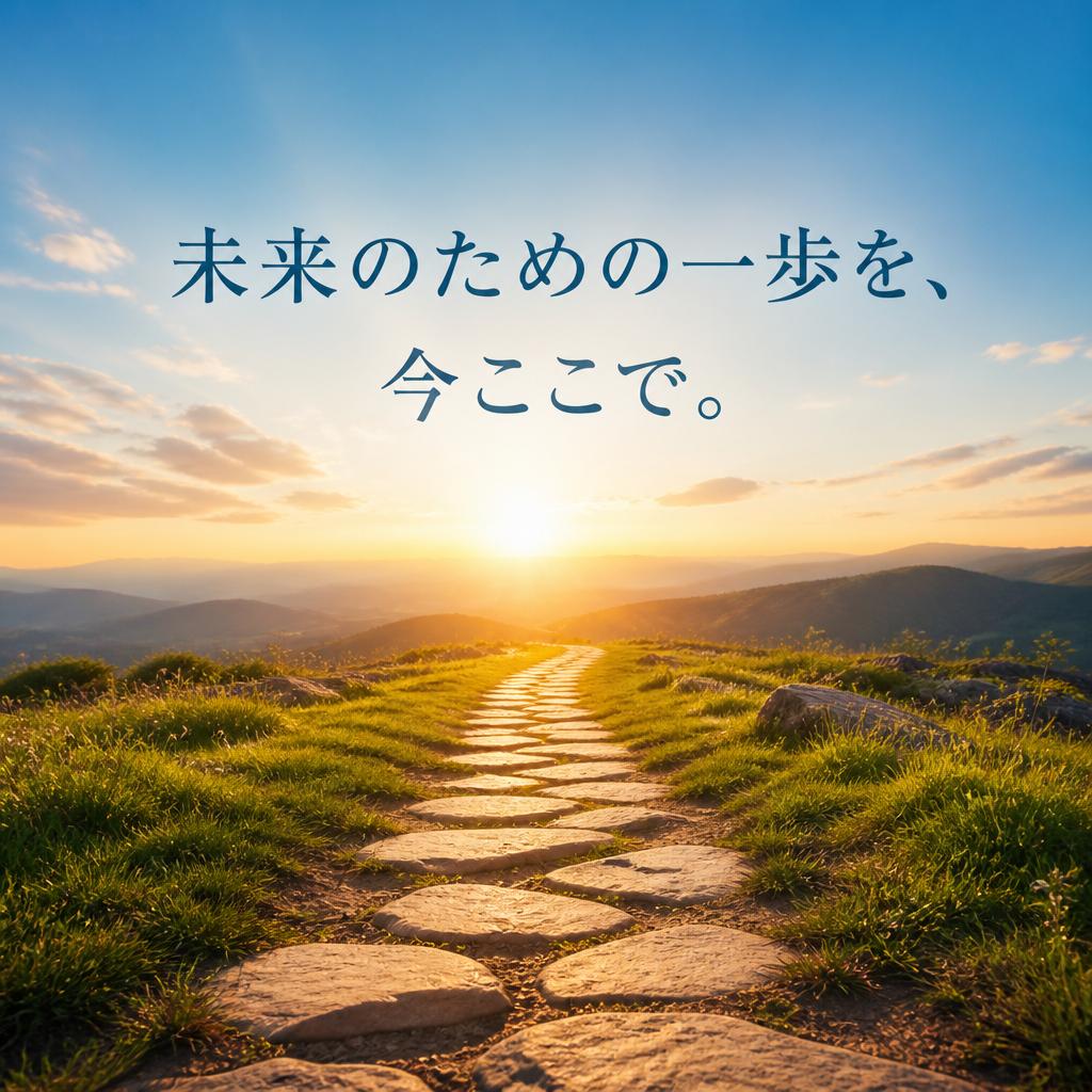 未来のための一歩を、今ここで。