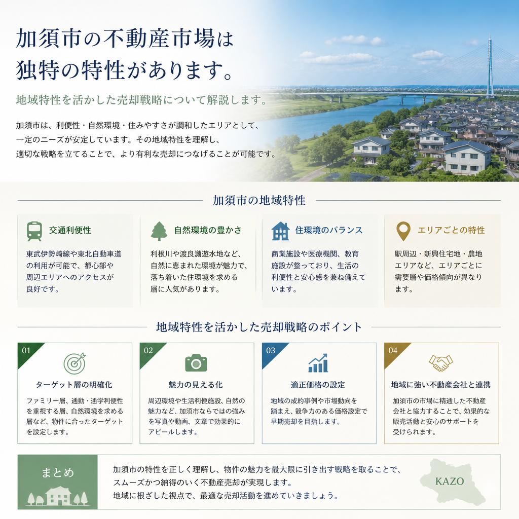 加須市の不動産市場の特性