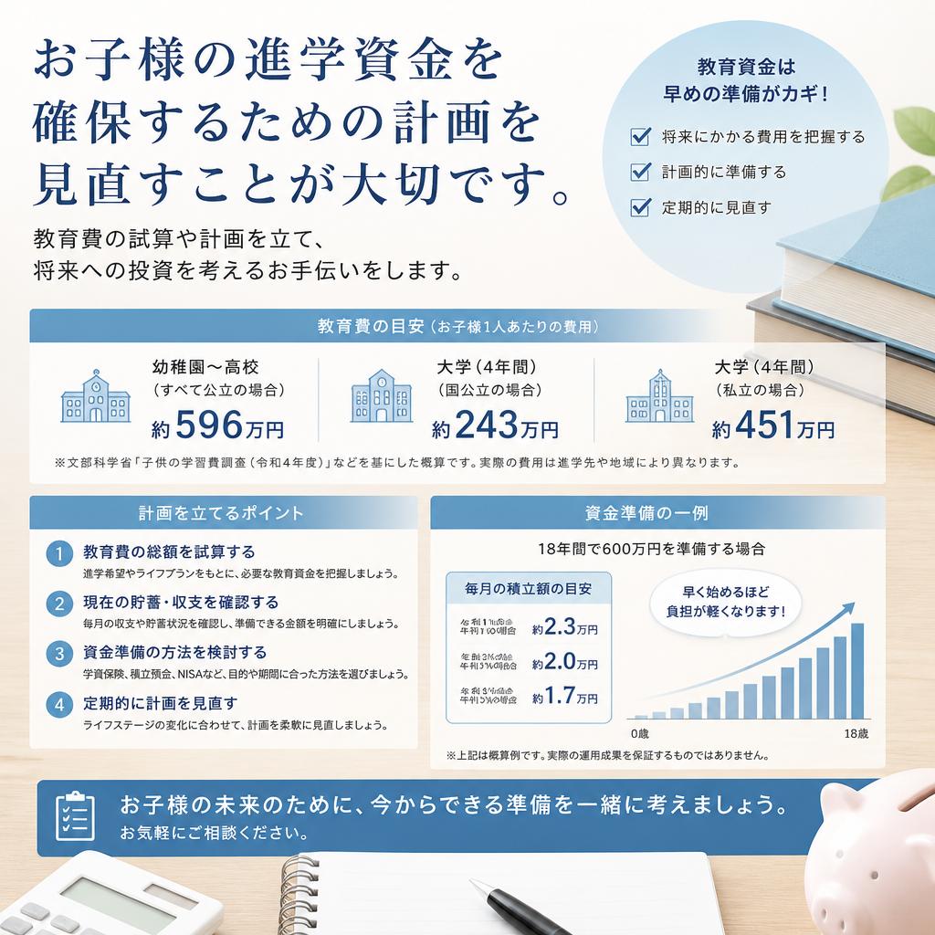 進学資金の備え方