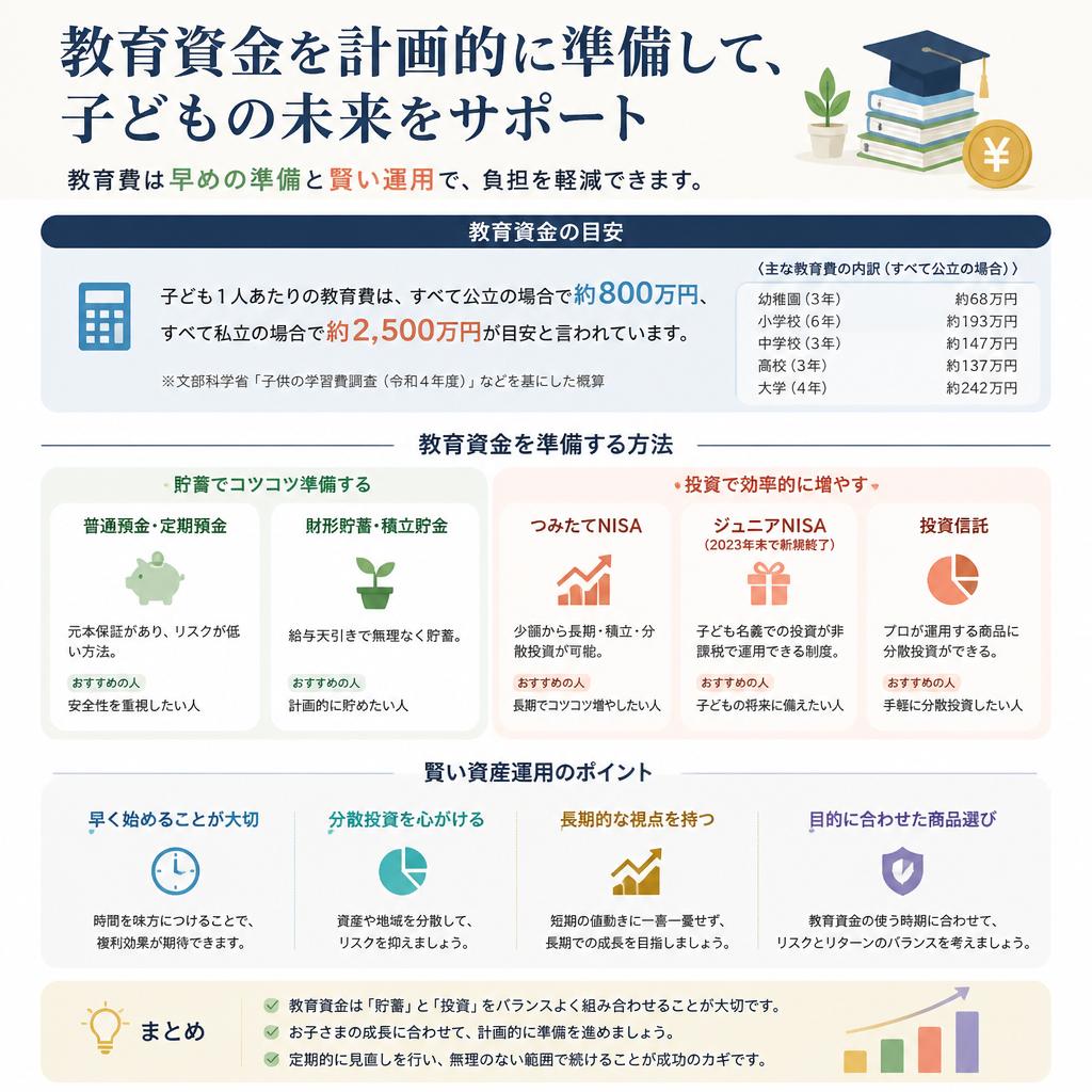 教育資金の貯め方