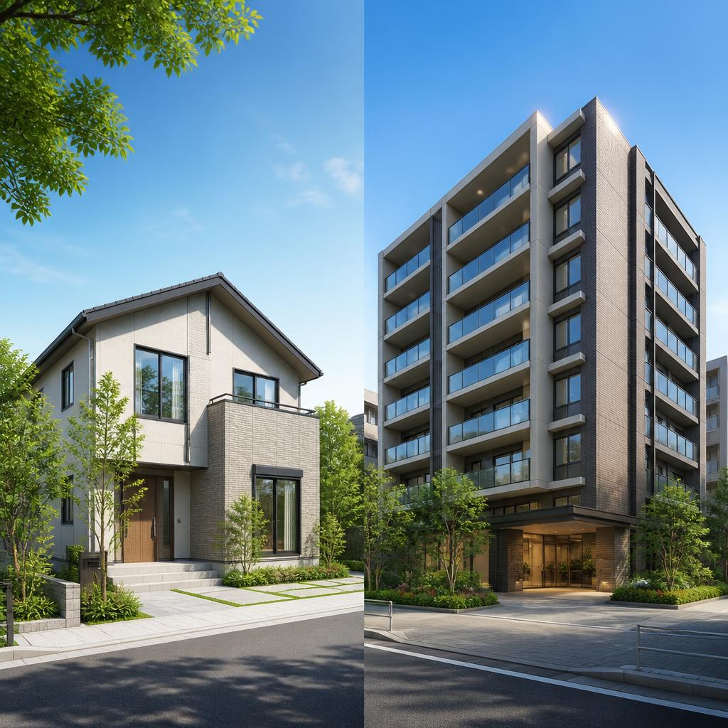 戸建てとマンションの違い